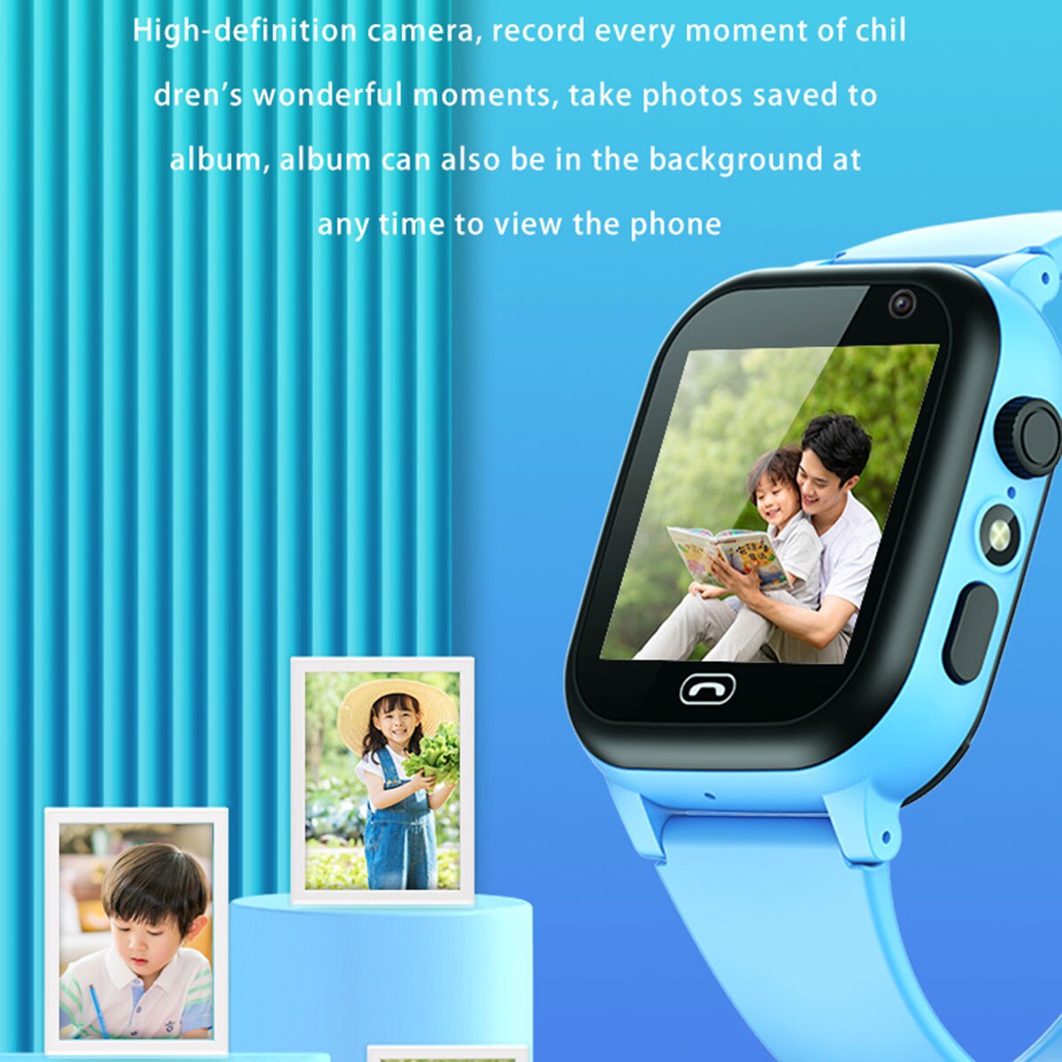 Smartwatch Watches Gift For Girls - Enfants montre intelligente SOS appel Sport
