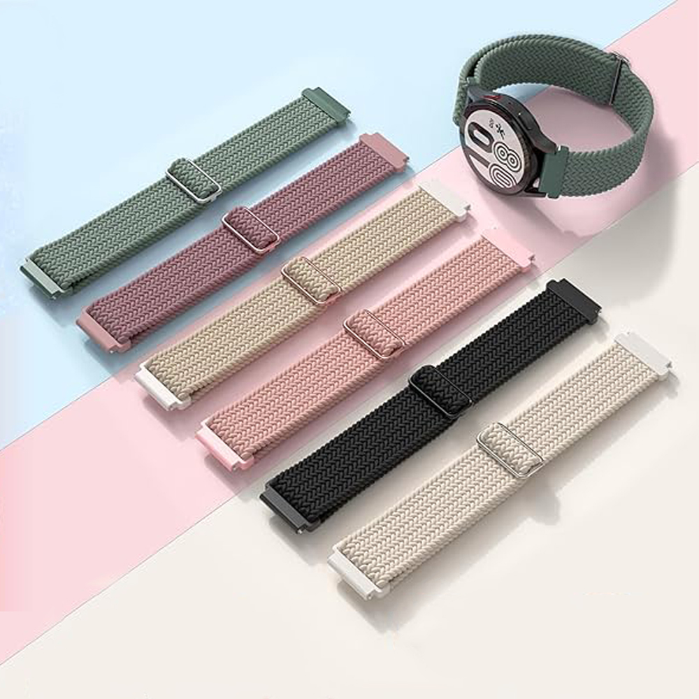 Smartwatch Samsung Watches For Men - Bracelet tressé à boucle Solo, 20mm/22mm,
