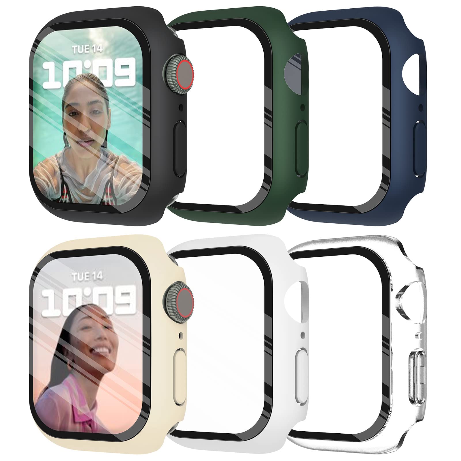 Iwatch Smartwatch Series 7 - Verre trempé + couvercle pour Apple