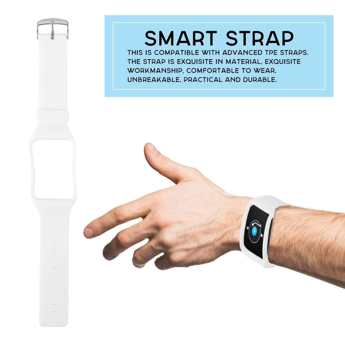 Smartwatch Premium Watches For Men - Bracelet de montre intelligente Tpe pour