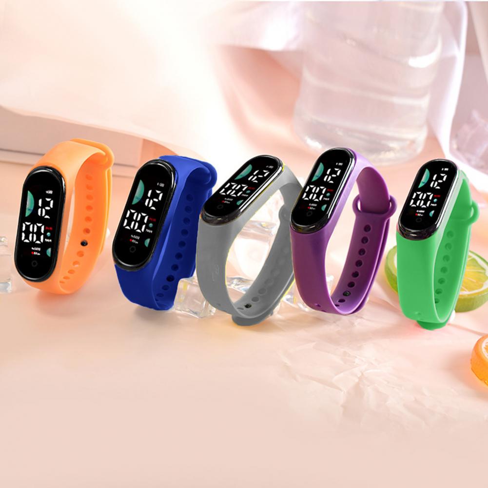 Smartwatch Digital Watches For Kids - Montre intelligente LED numérique étanche pour
