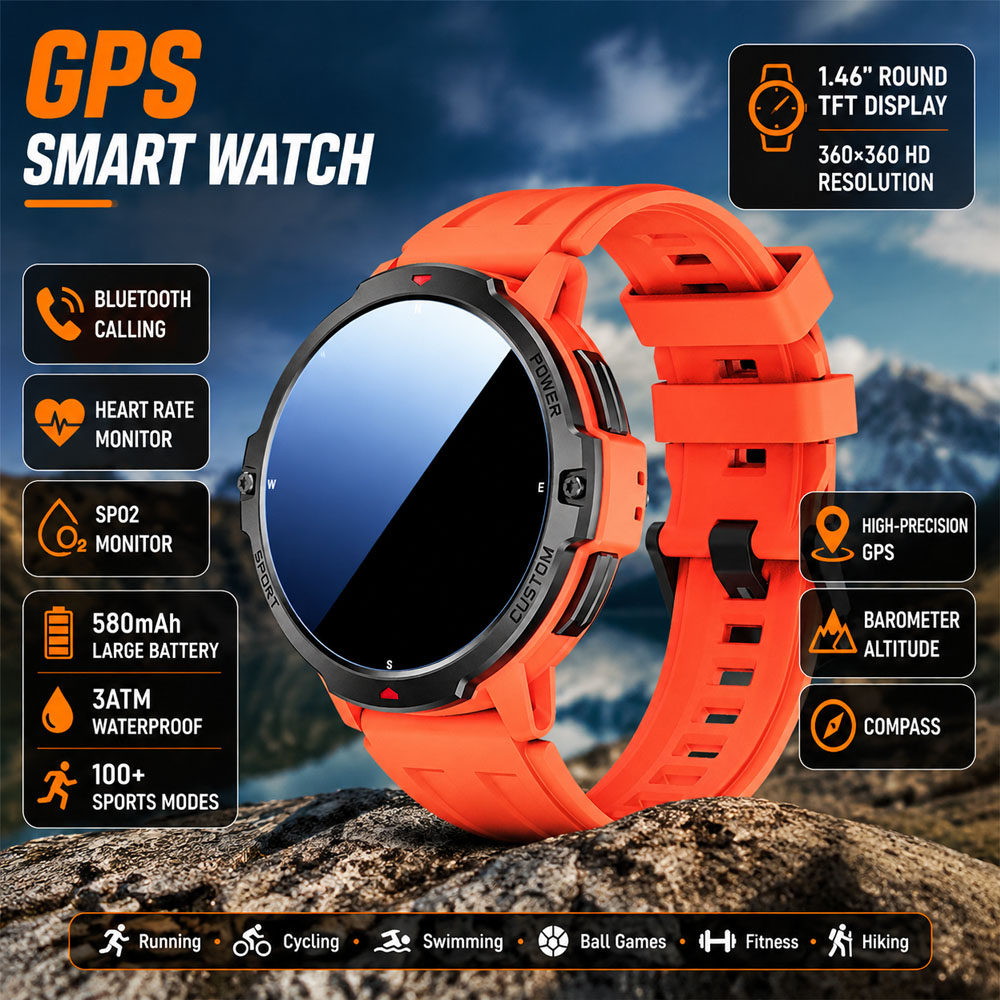 Smartwatch Timex Watches For Women - Nouvelle montre connectée GPS militaire à