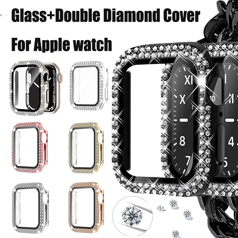 Iwatch Smartwatch Series 7 - Verre + couvercle en diamant pour