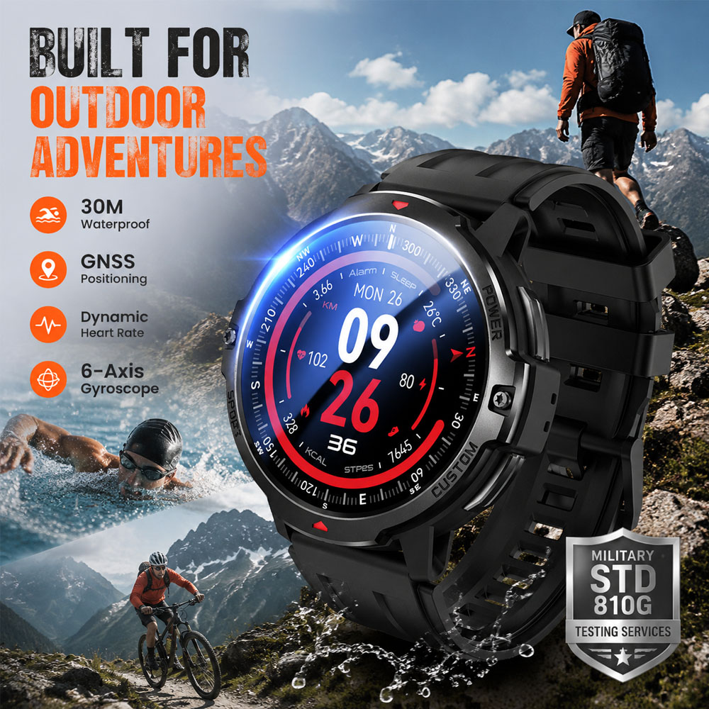 Smartwatch Timex Watches For Women - Nouvelle montre connectée militaire GPS à