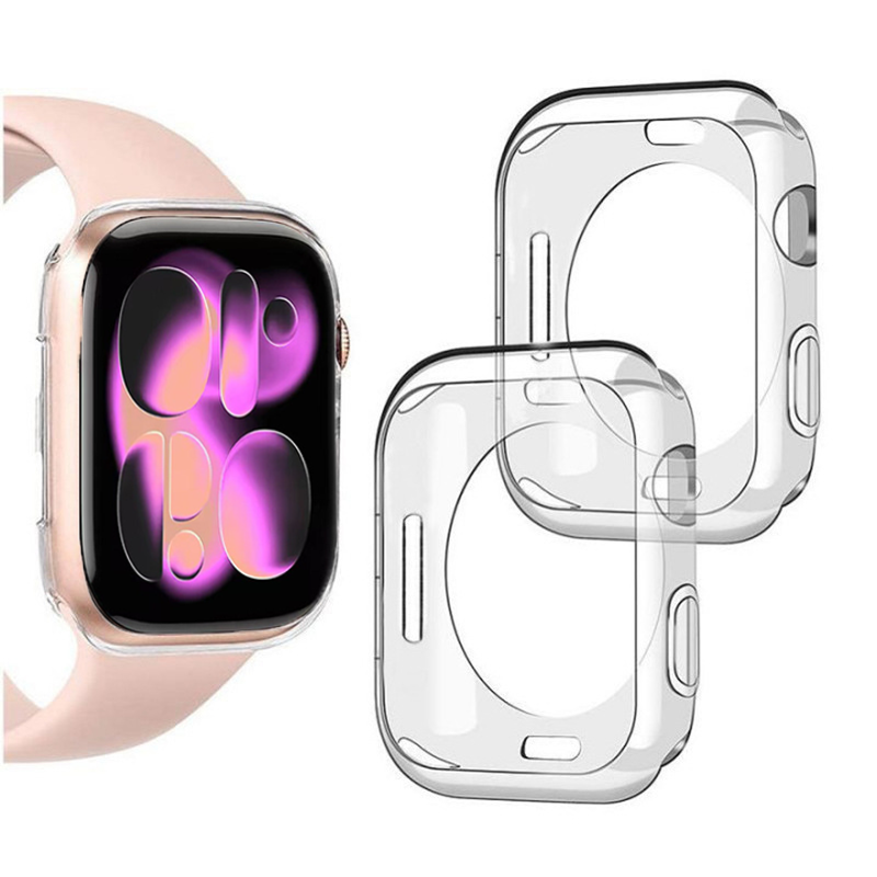 Iwatch Smartwatch Series 7 - Coque en silicone pour Apple Watch,