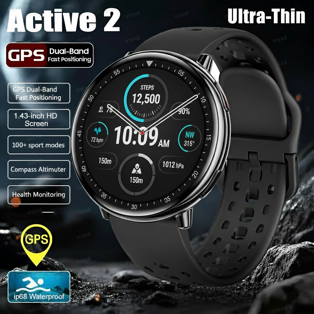 Smartwatch Samsung Watches For Men - 2025New Active 2 montre intelligente GPS