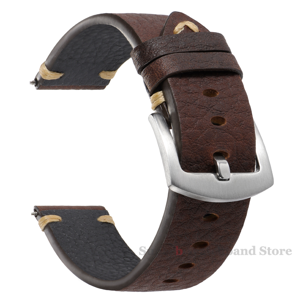 Bracelets en cuir véritable po - Smartwatch Vintage Watches For Men avis et prix