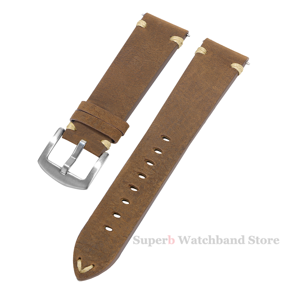 Bracelets en cuir véritable po - Smartwatch Vintage Watches For Men avis et prix