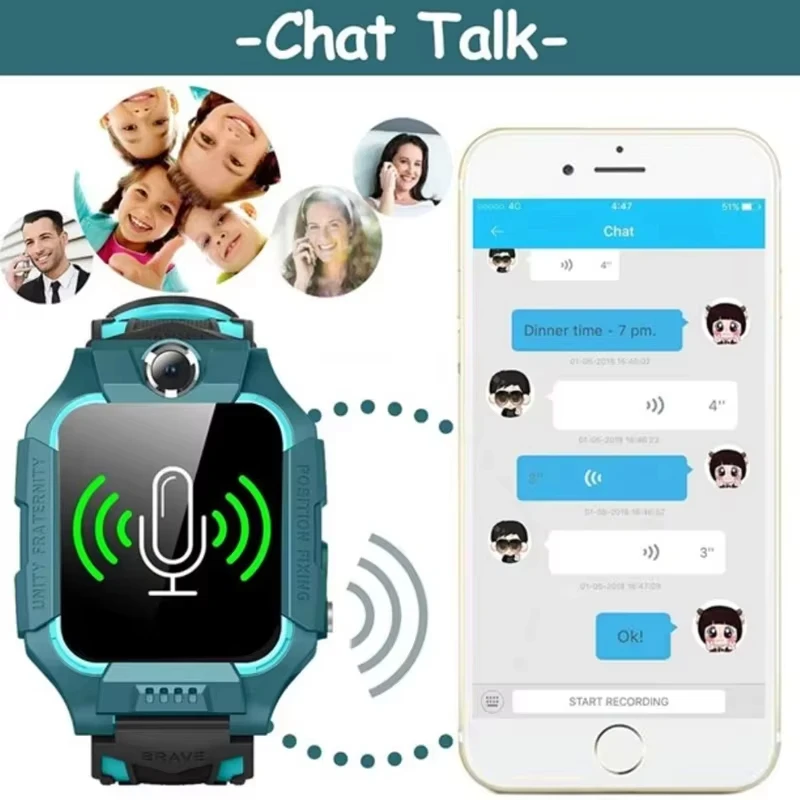 Montre connectée SOS pour enfa - Smartwatch Digital Watches For Kids avis et prix