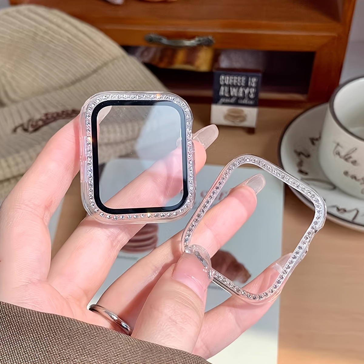 Verre + boîtier en diamant pou - Iwatch Smartwatch Series 7 avis et prix