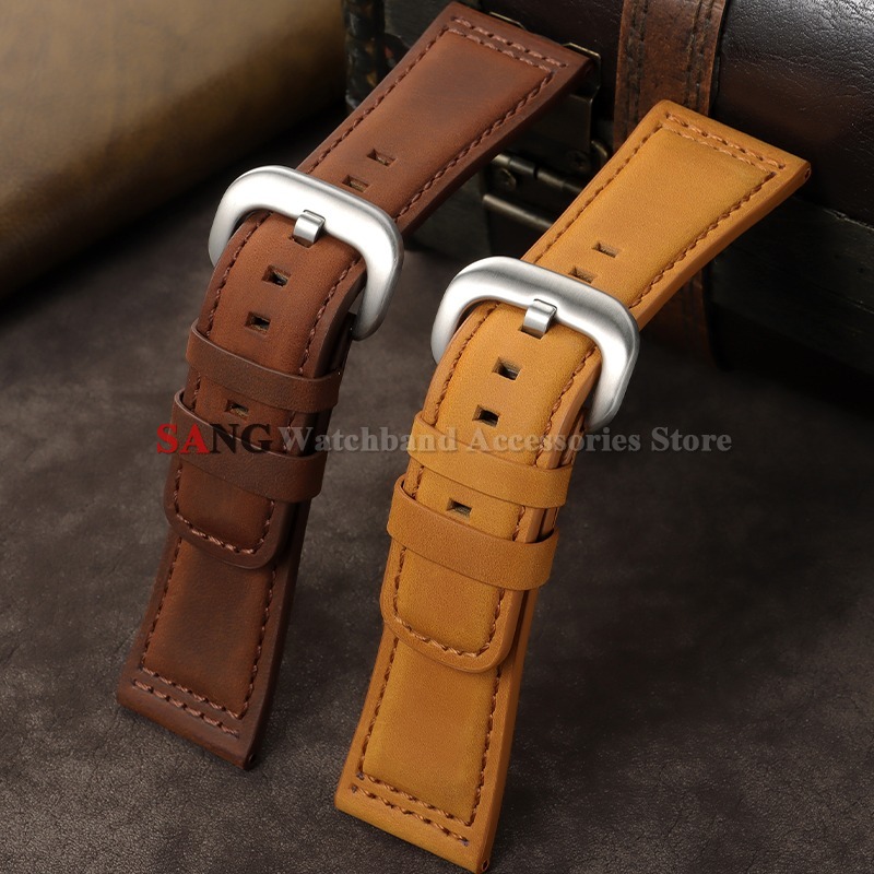 Bracelet de montre en cuir vin - Smartwatch Vintage Watches For Men avis et prix