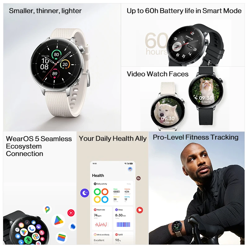 Version mondiale OnePlus Watch - Watch Esim avis et prix