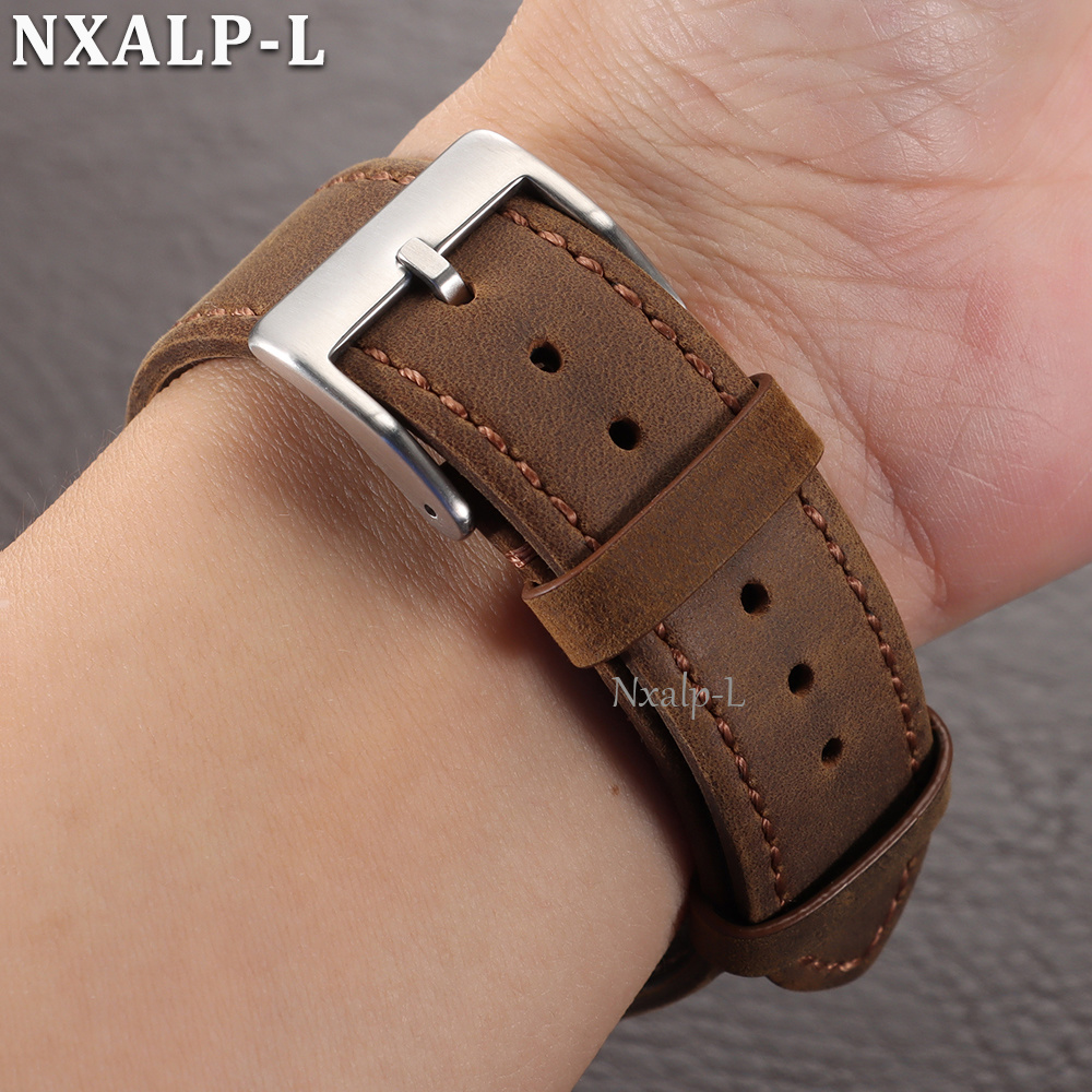 Bracelet de montre en cuir mat - Smartwatch Vintage Watches For Men avis et prix