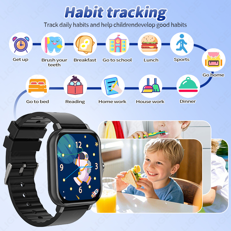 LIGE 2025 Audiobook enfants Sm - Smartwatch Digital Watches For Boys avis et prix