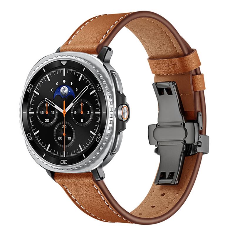 Bracelet en cuir véritable pou - Smartwatch Samsung Watches For Men avis et prix
