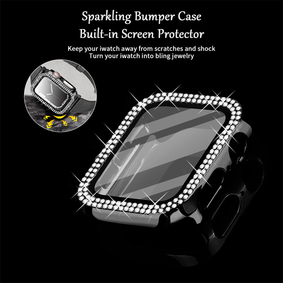 Couverture en diamant pour boî - Iwatch Smartwatch Series 7 avis et prix