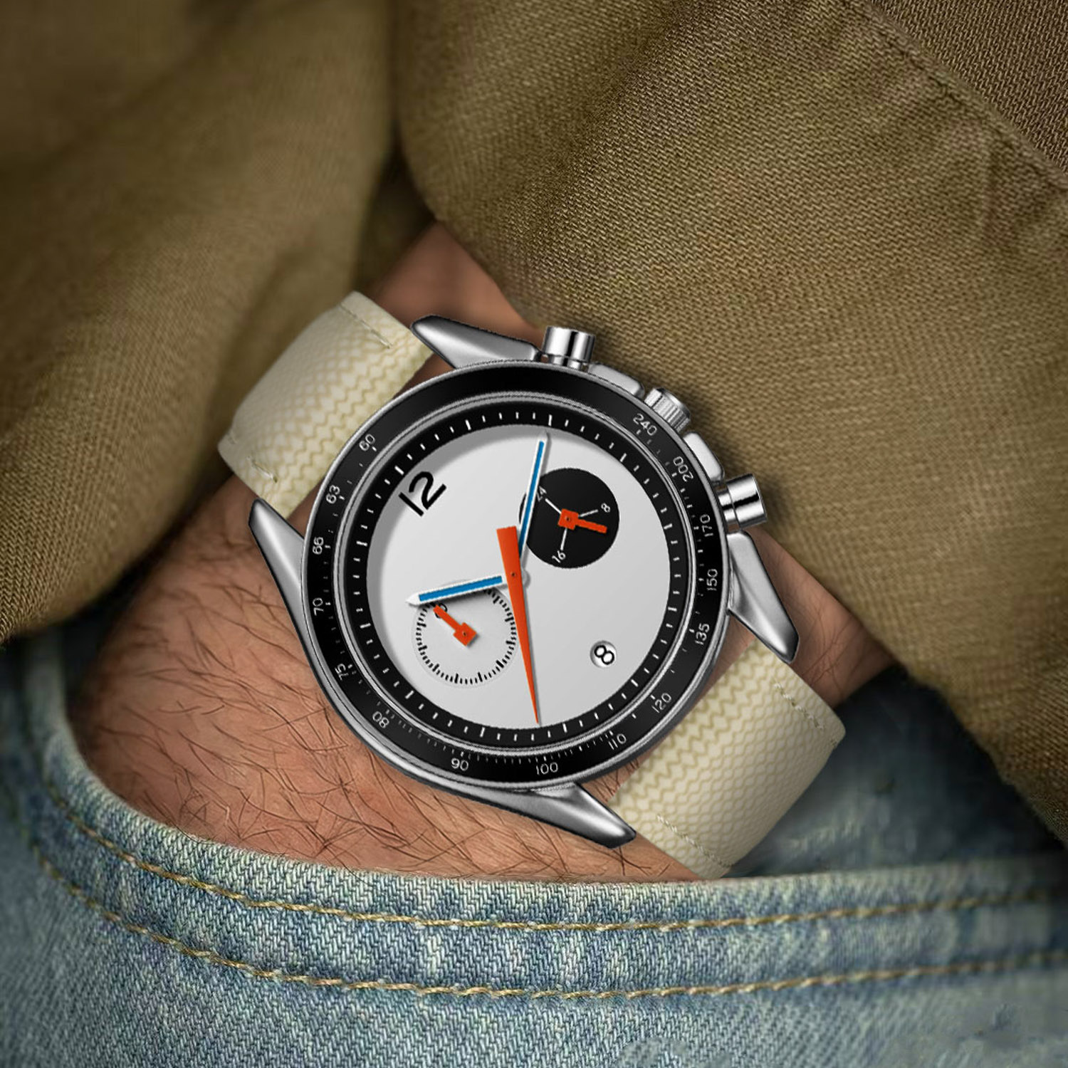 Montre chronographe vintage CI - Smartwatch Vintage Watches For Men avis et prix