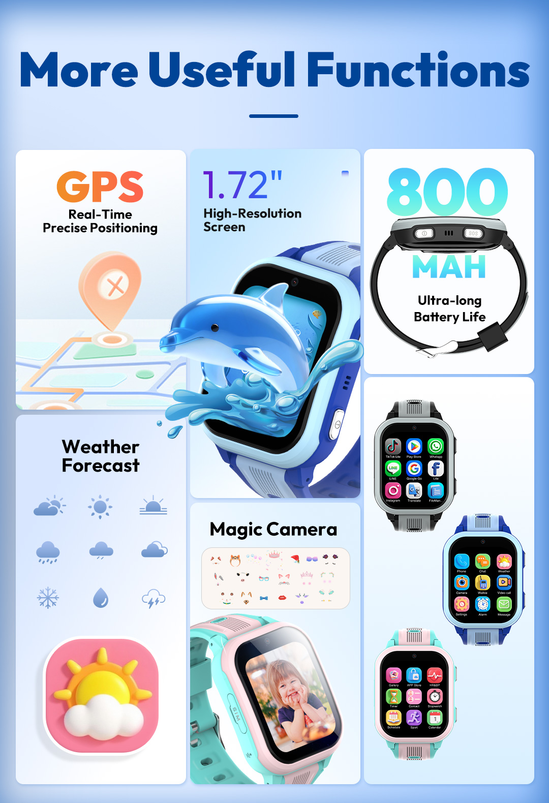 Montre connectée KT41 - Montre - Smartwatch Watches Gift For Girls avis et prix