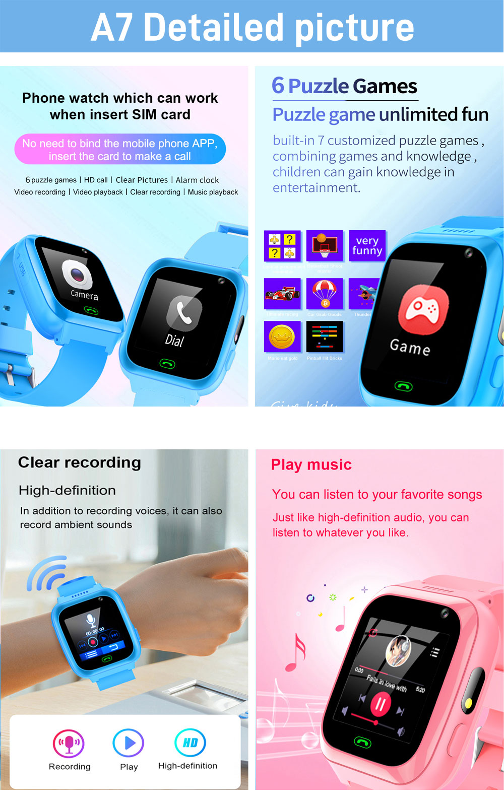 2G 4G enfants montre intellige - Smartwatch Watches Gift For Girls avis et prix