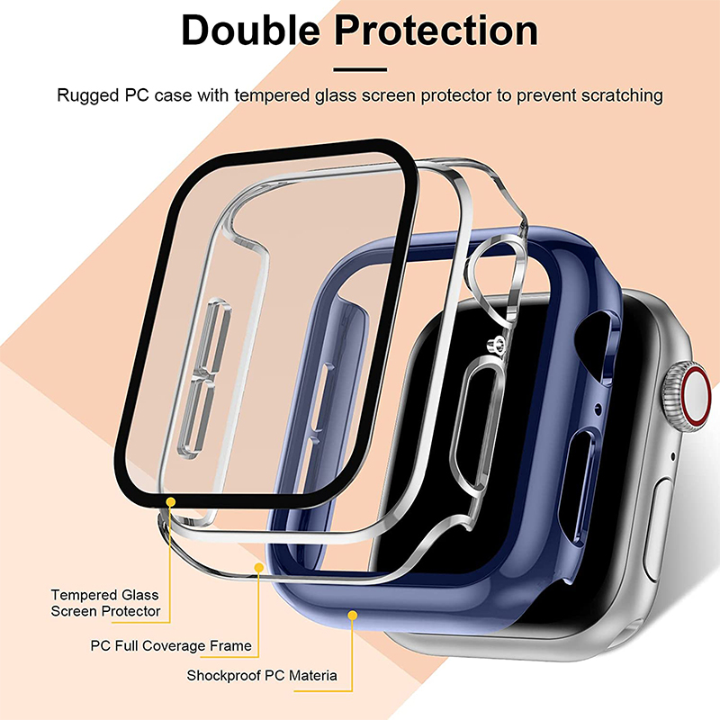 Verre trempé + couvercle pour  - Iwatch Smartwatch Series 7 avis et prix