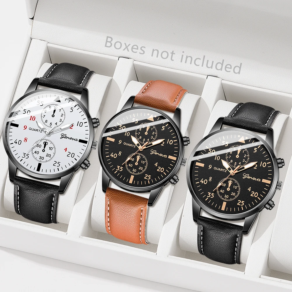 Ensemble de 3 montres chronogr - Smartwatch Vintage Watches For Men avis et prix